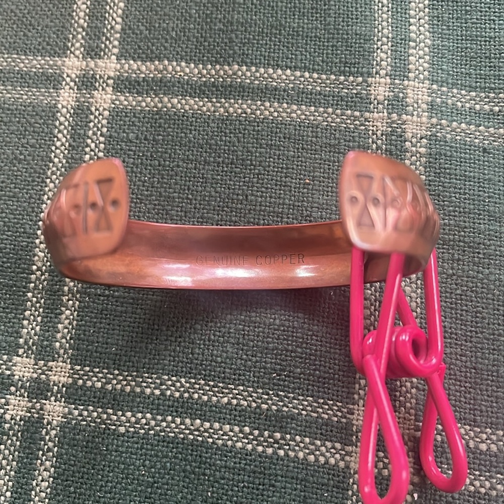 Adjustable Genuine Copper Bangle - image 3